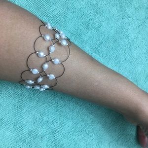 Natural Culture Pearl 925 Silver Bracelet
